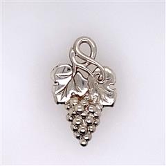 James Avery Retired Grape on a Vine Sterling Silver Charm